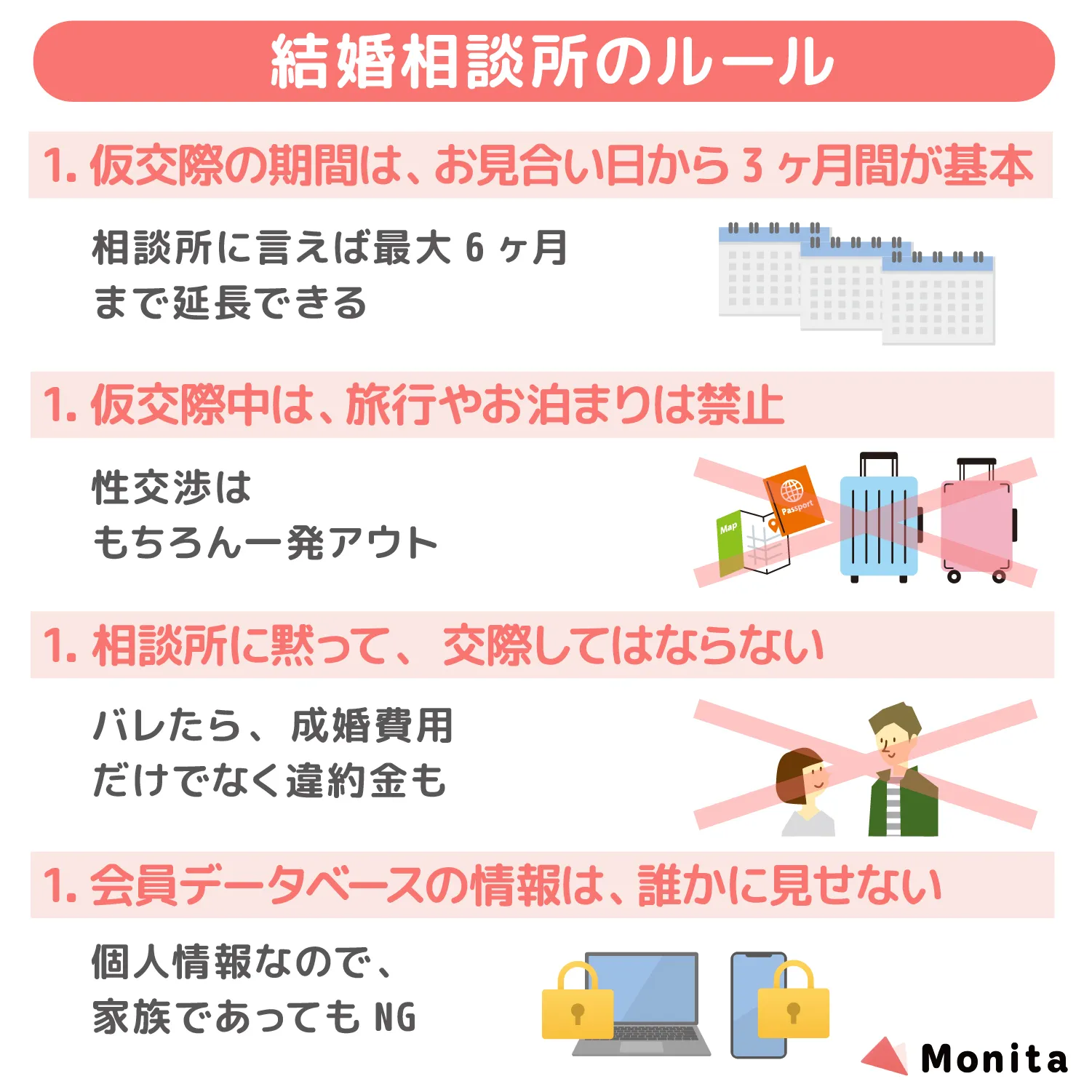 結婚相談所には独自のルールがある