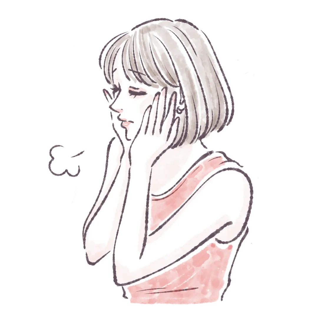 美容室に行けず悩む女性