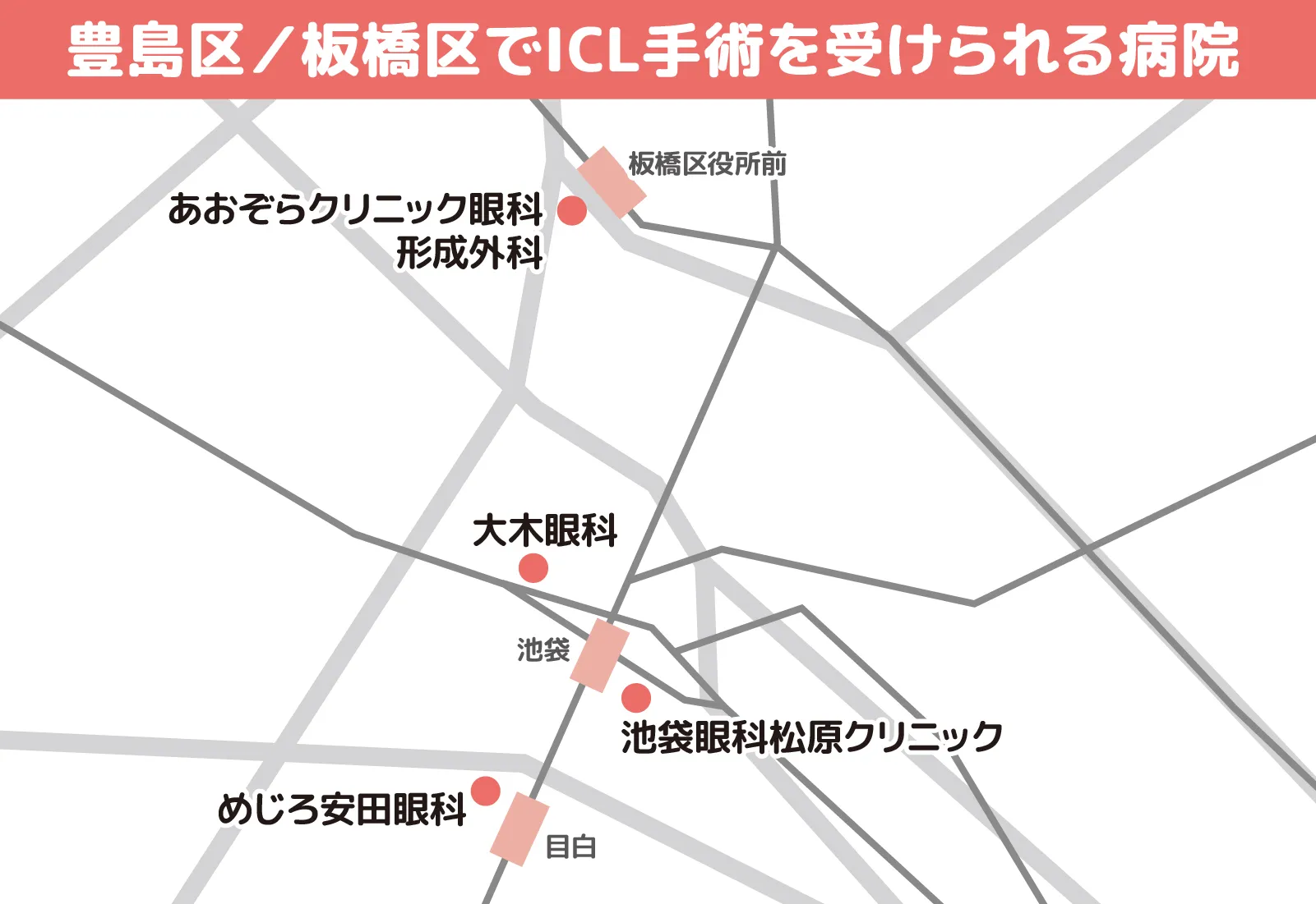 豊島区／板橋区でICL手術を受けられる病院