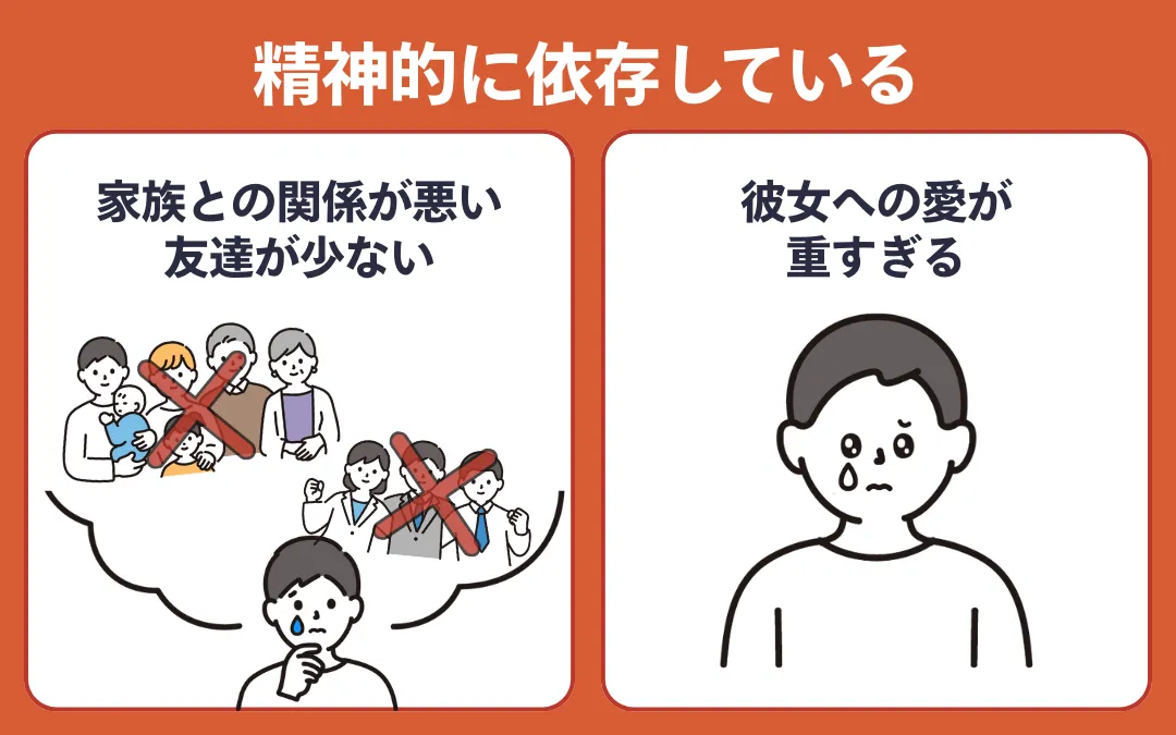 別れてくれない彼氏の特徴③精神的に彼女に依存している・メンヘラを拗らせている