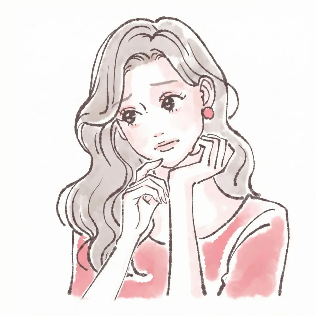 どこのクリニックでピアスの穴をあけるか悩む女性のイラスト