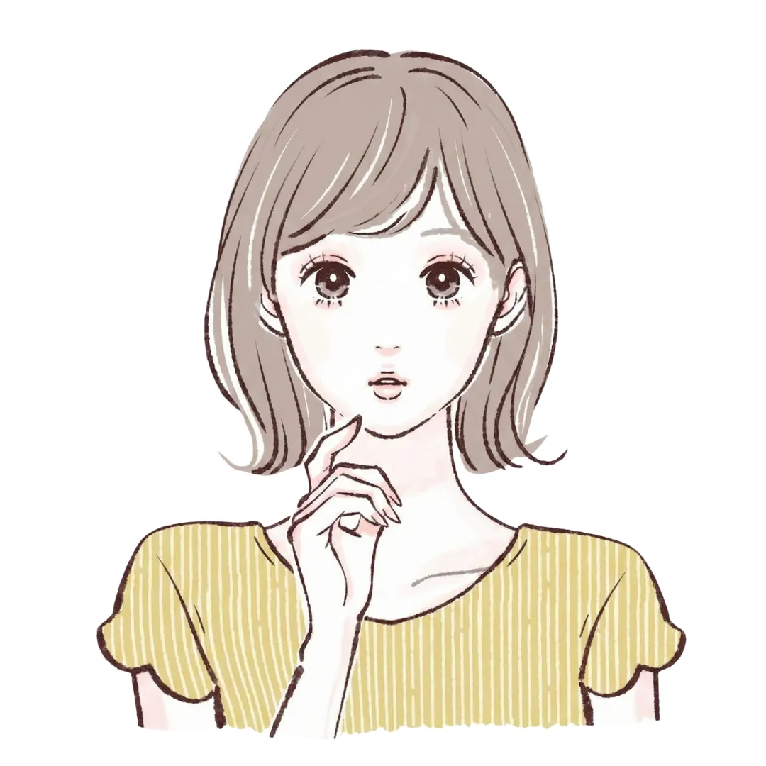 悩む_女性のイラスト